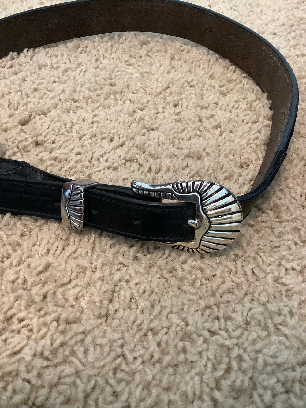 Nocona Belt Co. Women’s Black Leather Belt – Size 32 – Made in USA